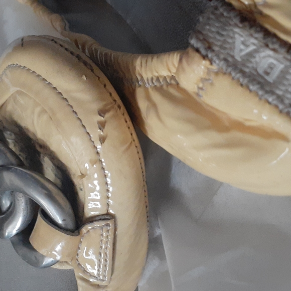 Prada Ballet Flat Yellow  Patent Leather Driving Shoe sz 36 - Picture 7 of 11